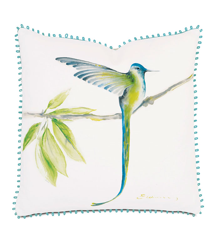 Long-Tailed Hummingbird Hand-Painted