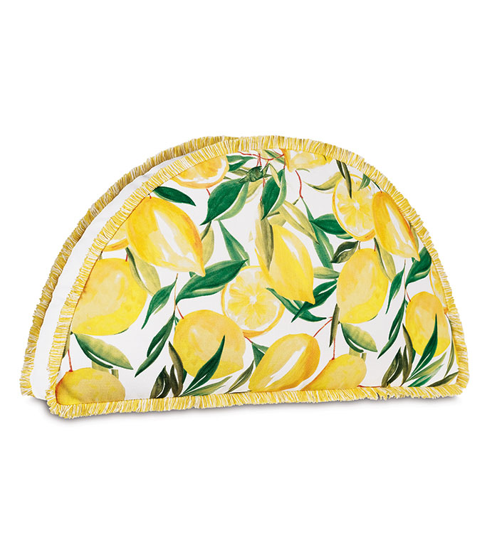 Meyer Lemon Wedge Decorative Pillow