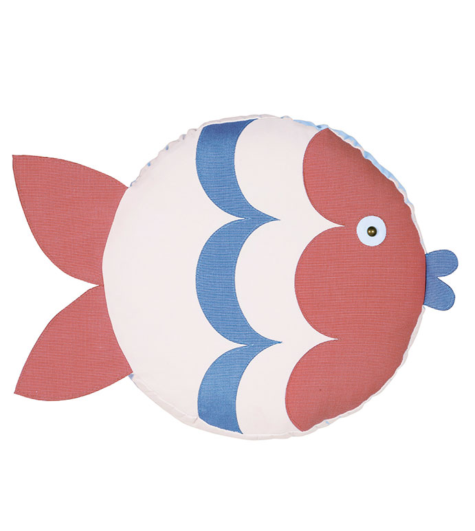 Pez Fish Decorative Pillow (Left)