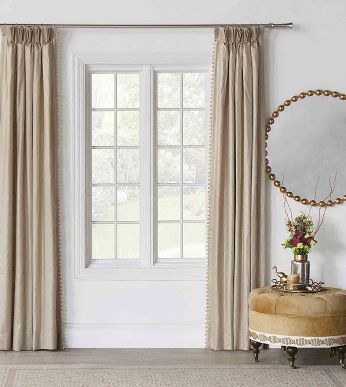 Marceau Ball Trim Curtain Panel