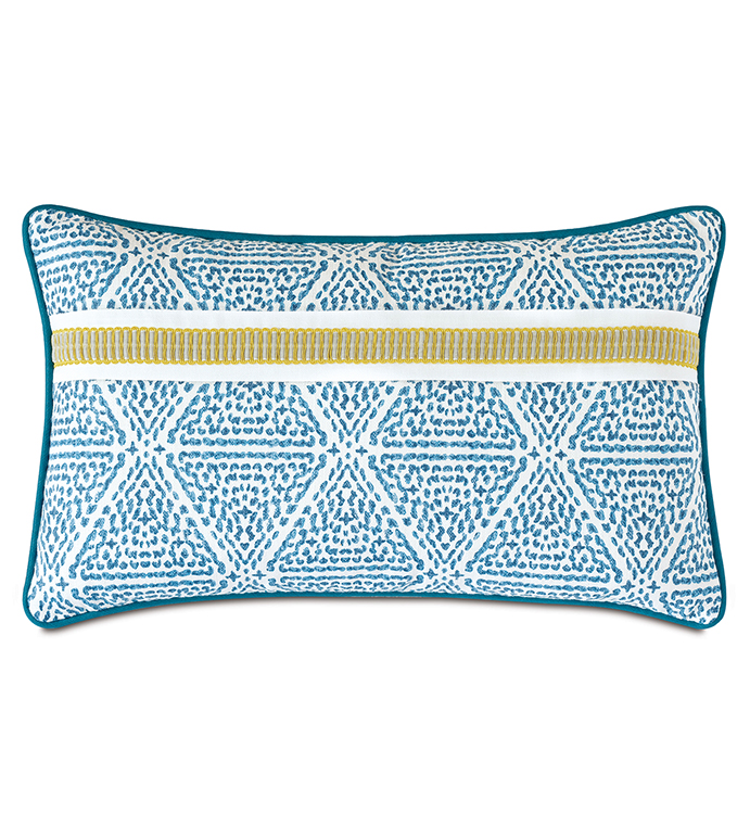 Clementine Trim Application Decorative Pillow