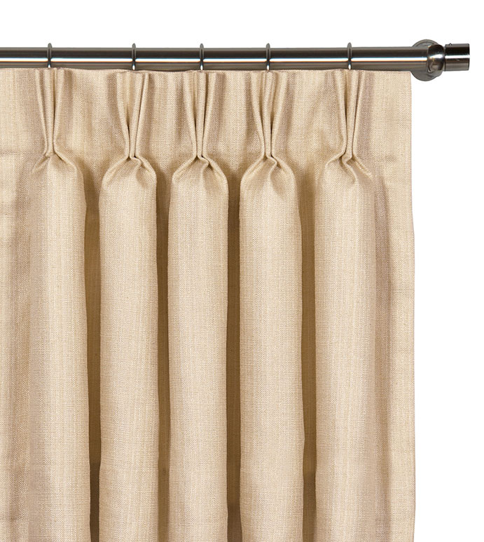 Meridian Woven Curtain Panel in Cream