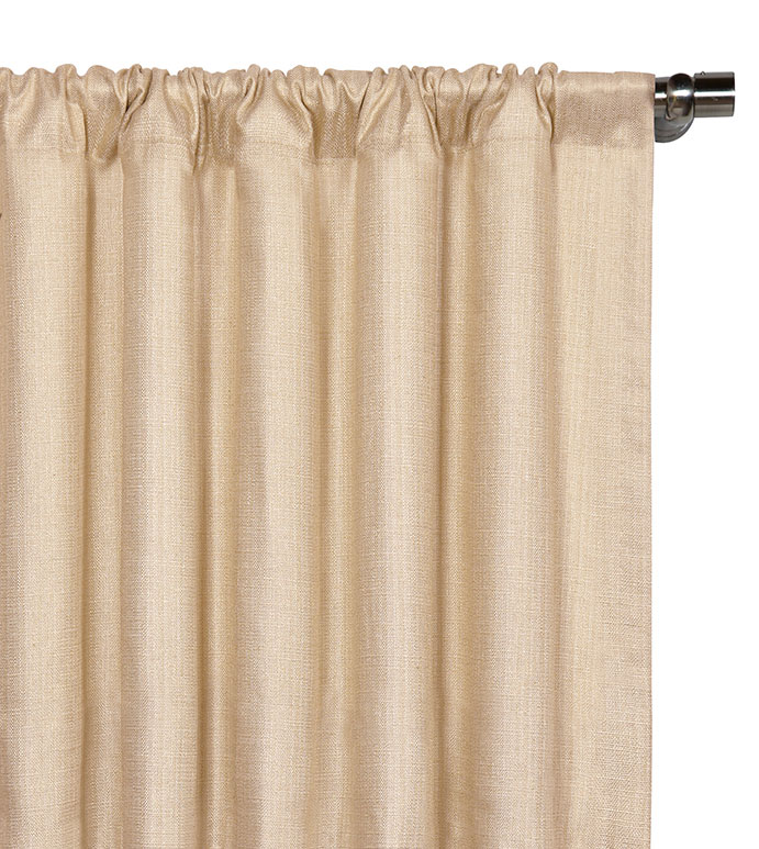 Meridian Woven Curtain Panel in Cream