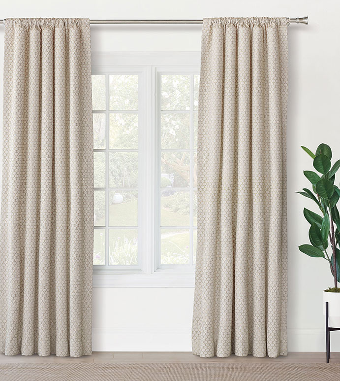 Reinhart Embroidered Curtain Panel | Eastern Accents