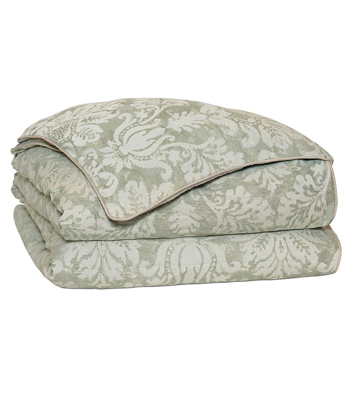 Lourde Celadon Duvet Cover