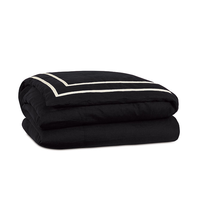 RESORT BLACK FRET DUVET COVER