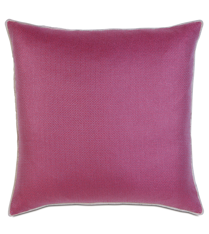 Zigzag Fuchsia Euro Sham