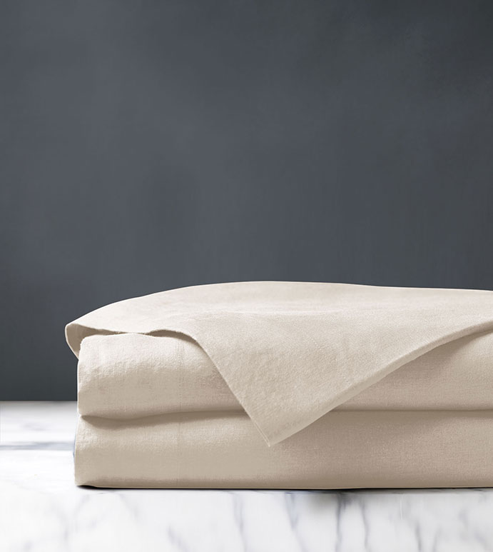 Shiloh Linen Flat Sheet in Natural