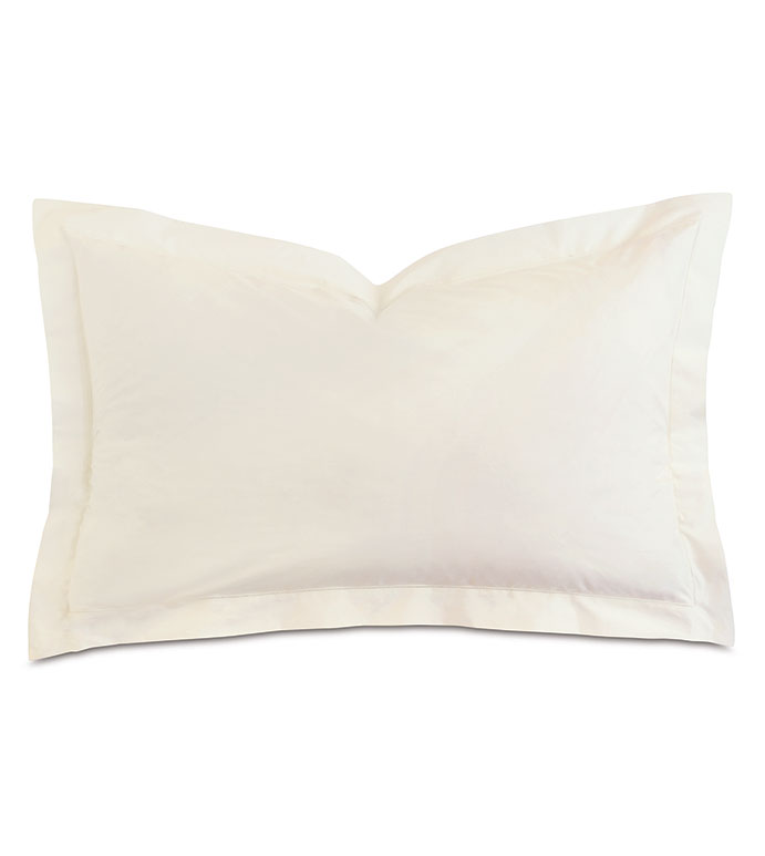 Gianna Hemstitch King Sham in Ivory