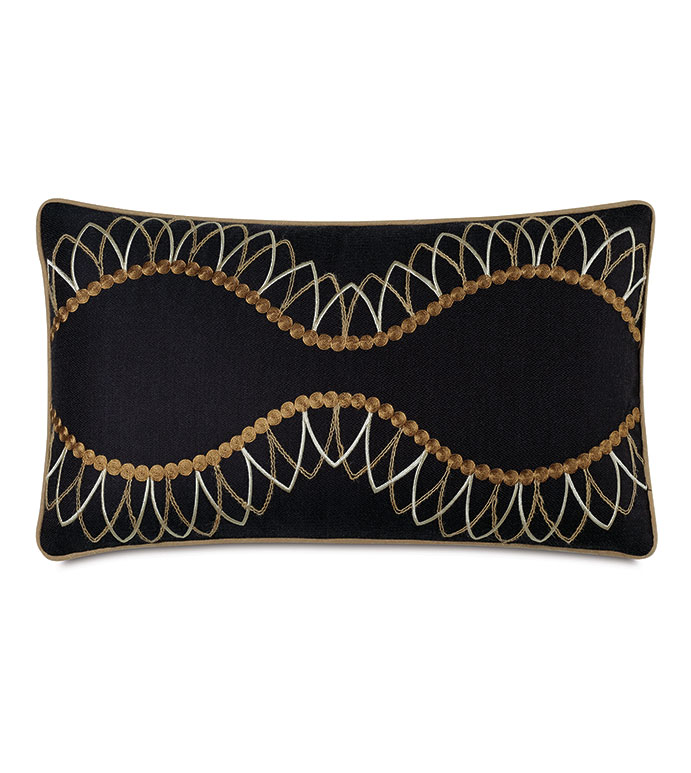 MIDORI EMBROIDERED DECORATIVE PILLOW