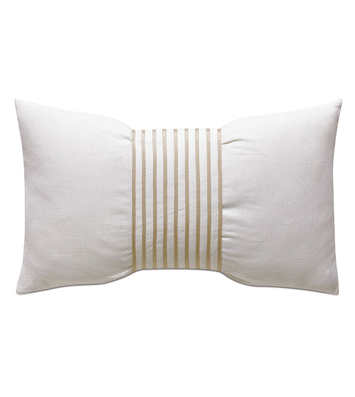 Naomi Linen Accent Pillow In Ivory