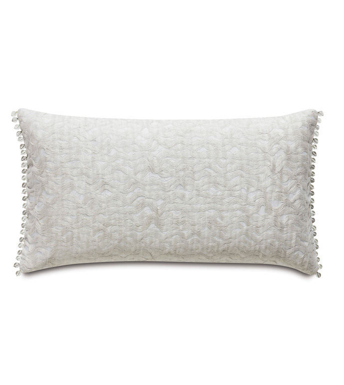 Naomi Textured Accent Pillow In Ivory