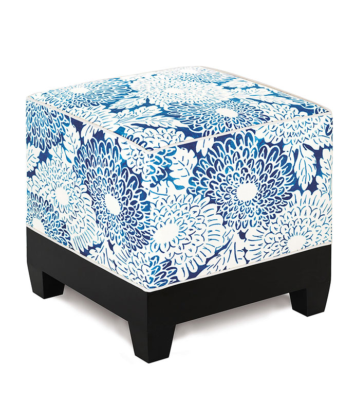 Indira Floral Cube Ottoman