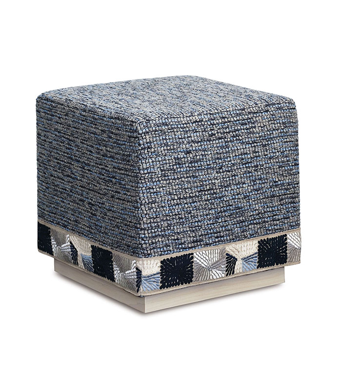 Beau Embroidered Ottoman