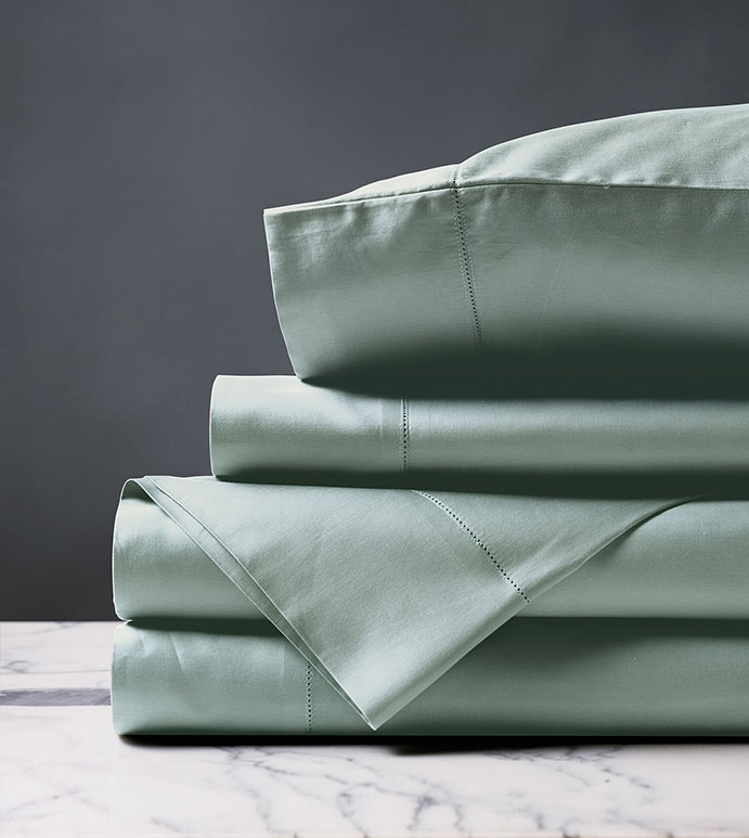 Deluca Sateen Sheet Set in Sea