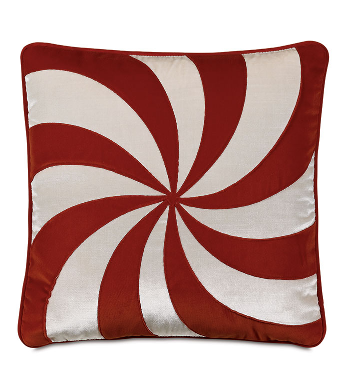 Tenenbaum Swirl Decorative Pillow in Rust