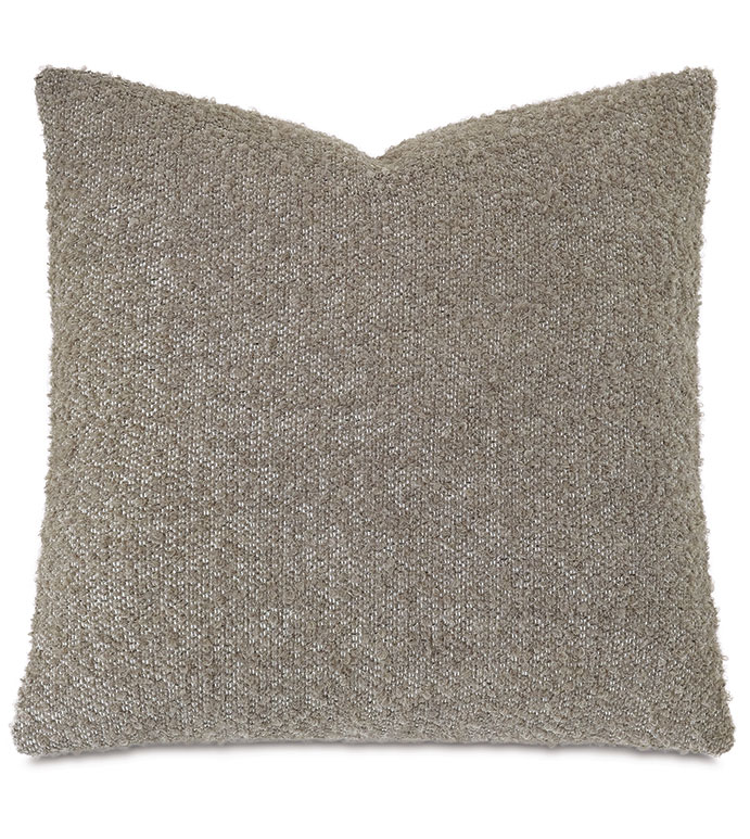 Marl Decorative Pillow in Taupe