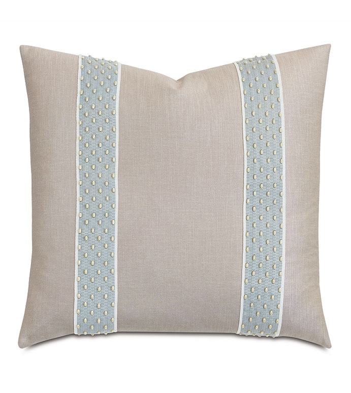 Yesenia Beaded Border Decorative Pillow
