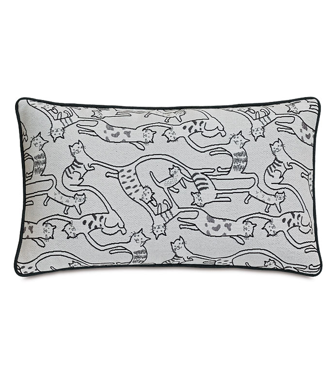 Alfie Cat Decorative Pillow in Cloud