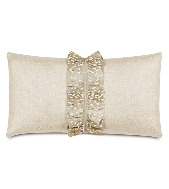 Tinsel Ruched Decorative Pillow