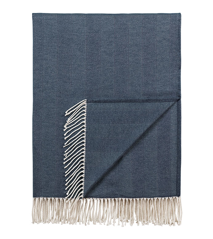 Arley Throw in Navy