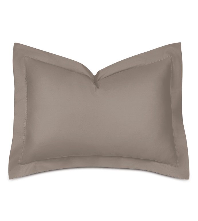 Deluca Sateen Standard Sham in Fawn