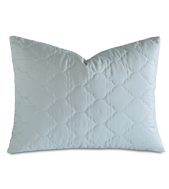 Viola Quilted Standard Sham in Sea