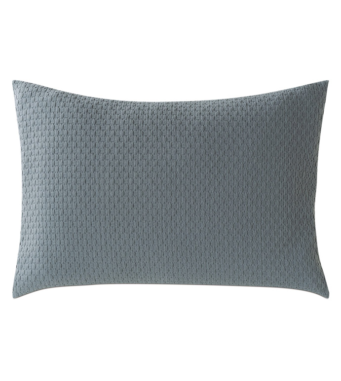 Tegan Matelasse Standard Sham In Teal