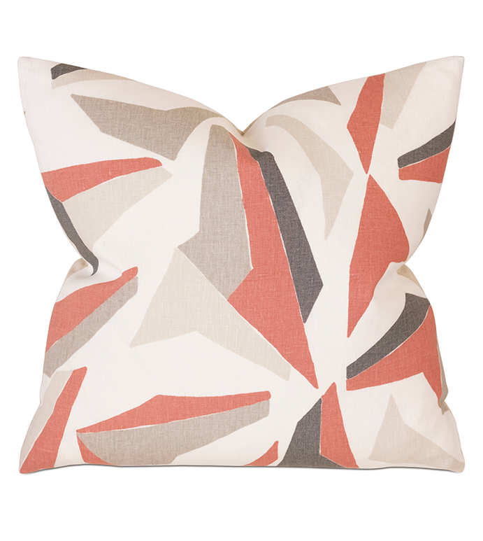 Sconset Salmon Decorative Pillow