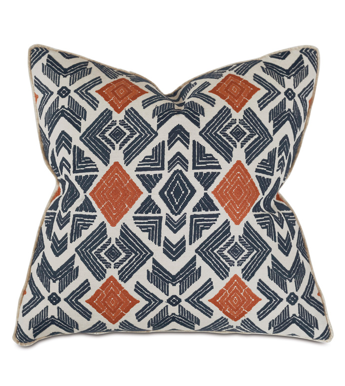 Lodi Embroidered Decorative Pillow