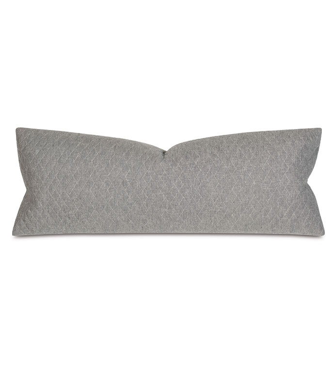 Ridge Quilted Oblong Decorative Pillow