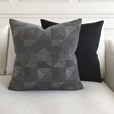 Vincent Textured Decorative Pillow In Carbon