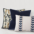 Brock Velvet Decorative Pillow In Indigo