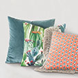 Uma Velvet Decorative Pillow In Teal