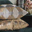 Sessile Metallic Decorative Pillow In Copper