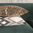 Sessile Metallic Decorative Pillow In Copper