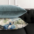 Capella Abstract Decorative Pillow In Teal