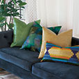 Oates Metallic Embroidery Decorative Pillow