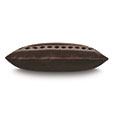 Uma Diamond Border Decorative Pillow in Brown