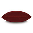 Uma Velvet Decorative Pillow in Scarlet