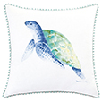 Castaway Turtle Decorative Pillow