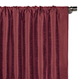 Edris Faux Silk Curtain Panel in Cranberry