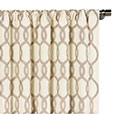 Gresham Embroidered Curtain Panel in Suede