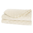 Coperta Diamond Quilted Coverlet in Ivory