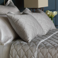 Viola Quilted Coverlet in Dove