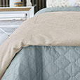 Viola Quilted Coverlet in Sea