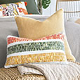 Wilder Handpainted Decorative Pillow