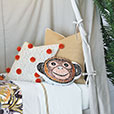 Wilder Monkey Decorative Pillow