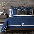 Resort Indigo Fret Duvet Cover