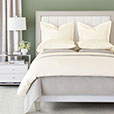 Fresco Sateen Duvet Cover in Ivory